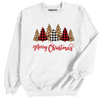 Patterned Christmas Trees Sweatshirt